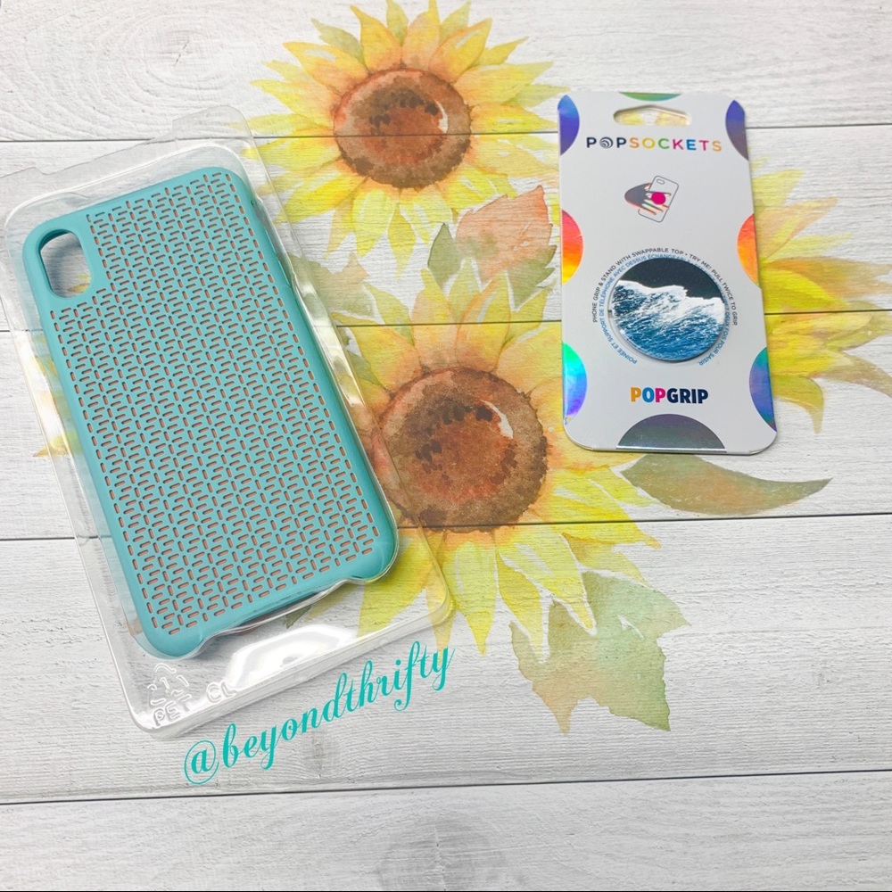 📀 iPhone XS Max case & pop socket bundle 📀